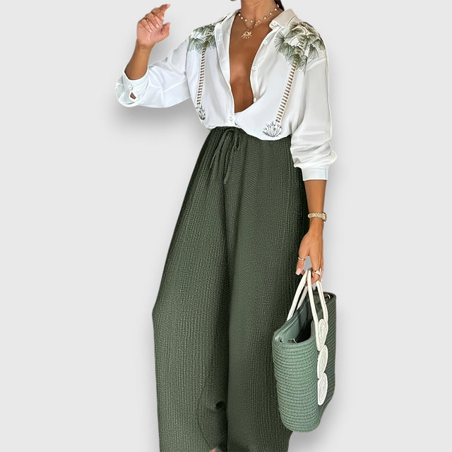 Kateřina - Zestaw w dwukolorowym stylu
