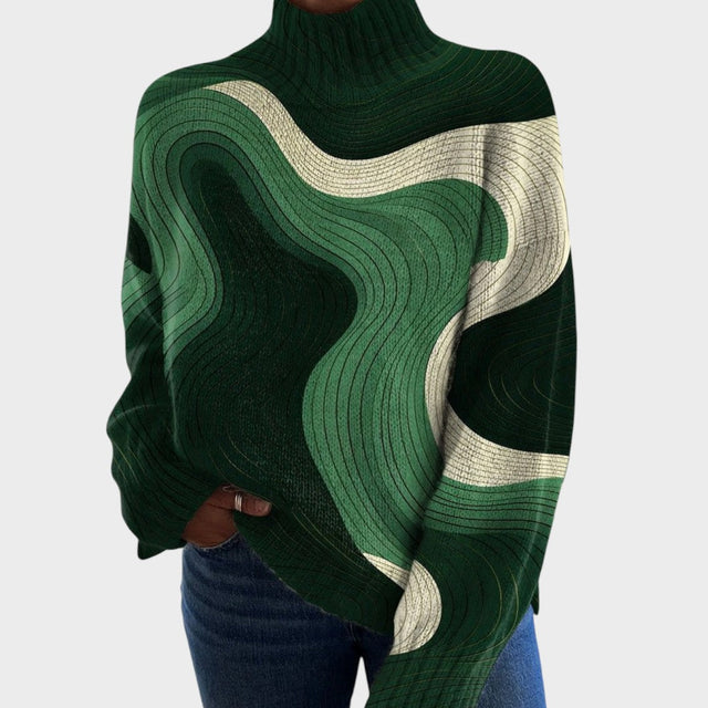 Eva - Artystyczny sweter pleciony