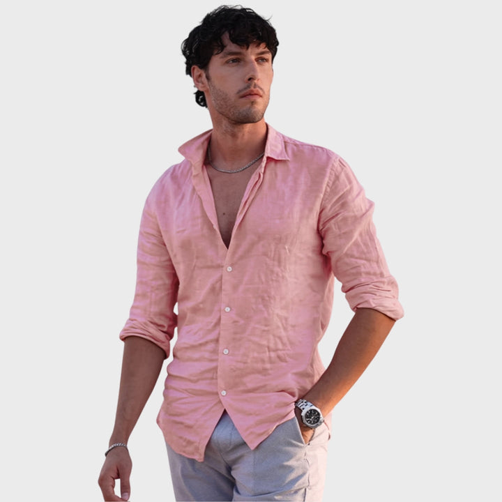Leonardo - Koszula Lniania Casual