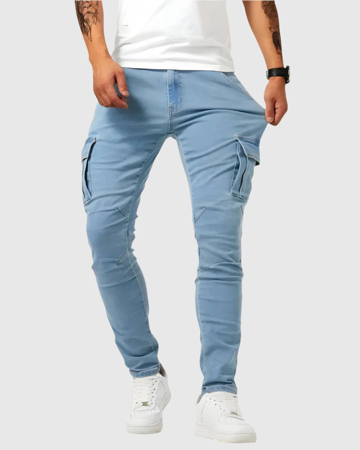 Marino – Spodnie cargo z elastanem
