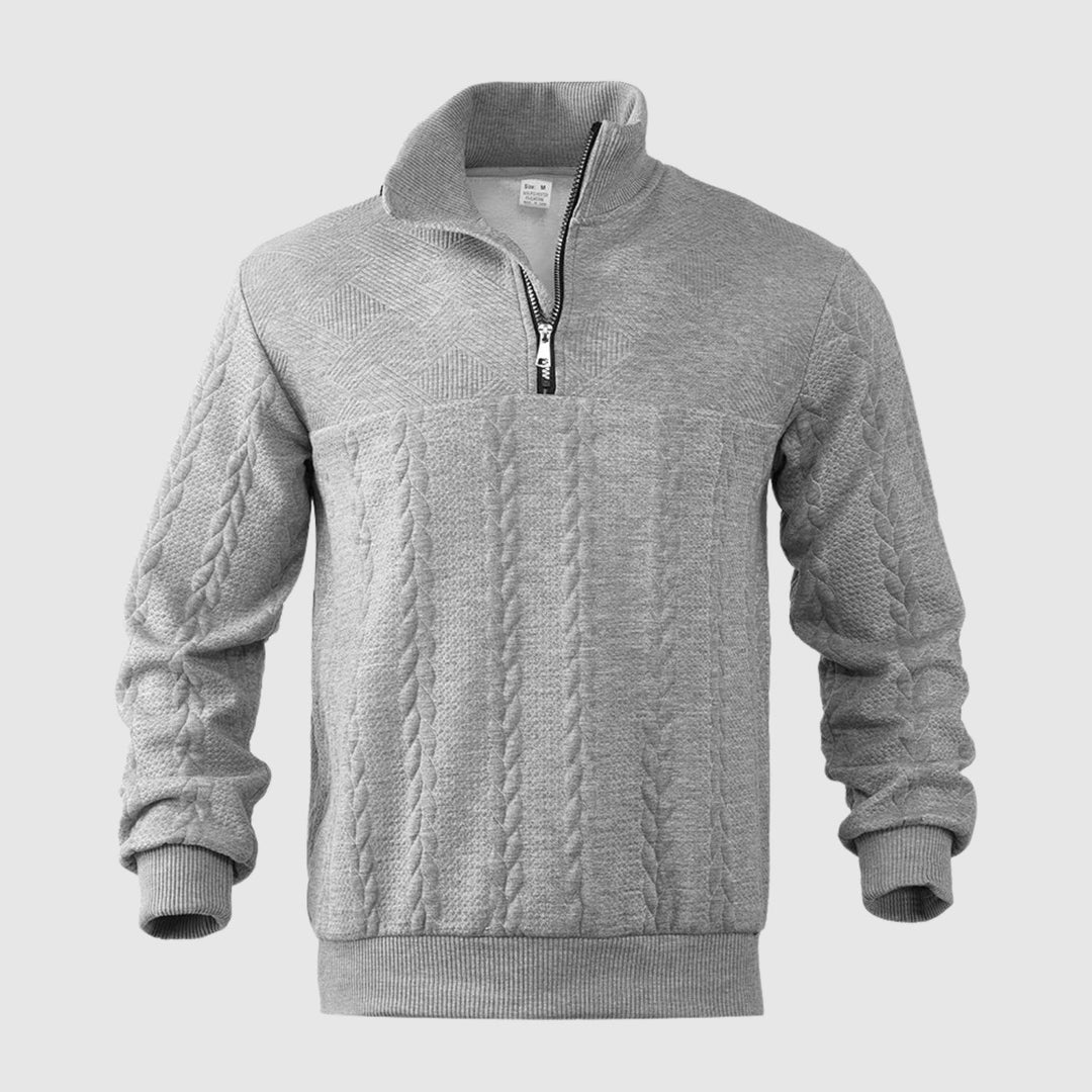 Libuše – Premium sweter z ćwierć zamkiem