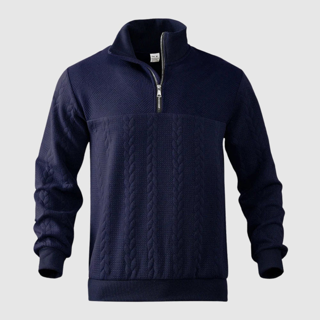 Libuše – Premium sweter z ćwierć zamkiem