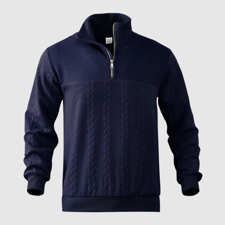 Libuše – Premium sweter z ćwierć zamkiem