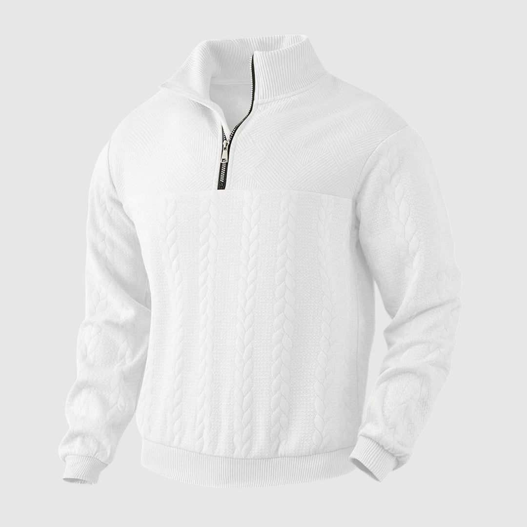 Libuše – Premium sweter z ćwierć zamkiem