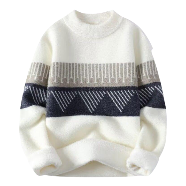 Faelan – Minimalistyczny Ciepły Sweter z Dzianiny