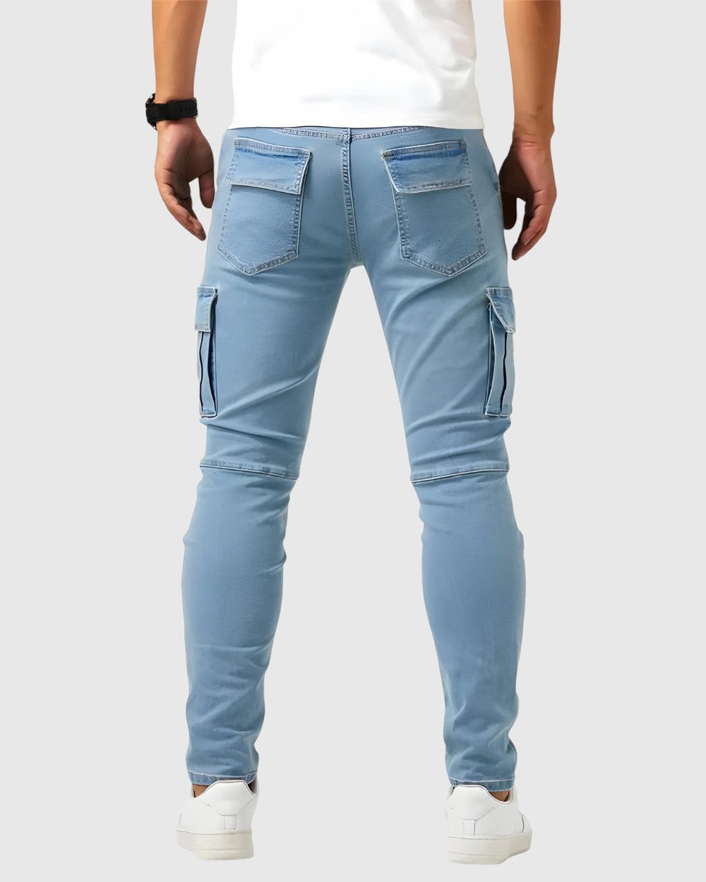 Marino – Spodnie cargo z elastanem