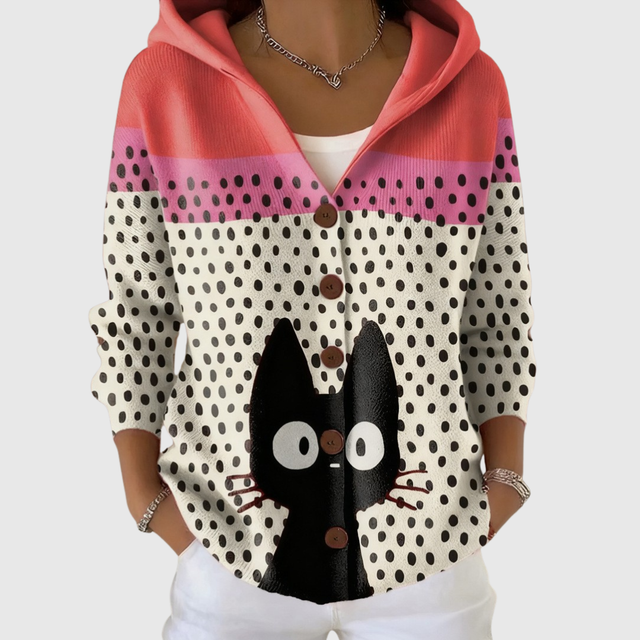 Sweter z kapturem w stylu komfortowym