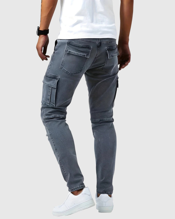 Marino – Spodnie cargo z elastanem