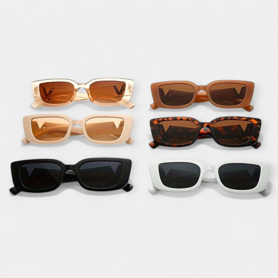 Retro kwadratowe okulary