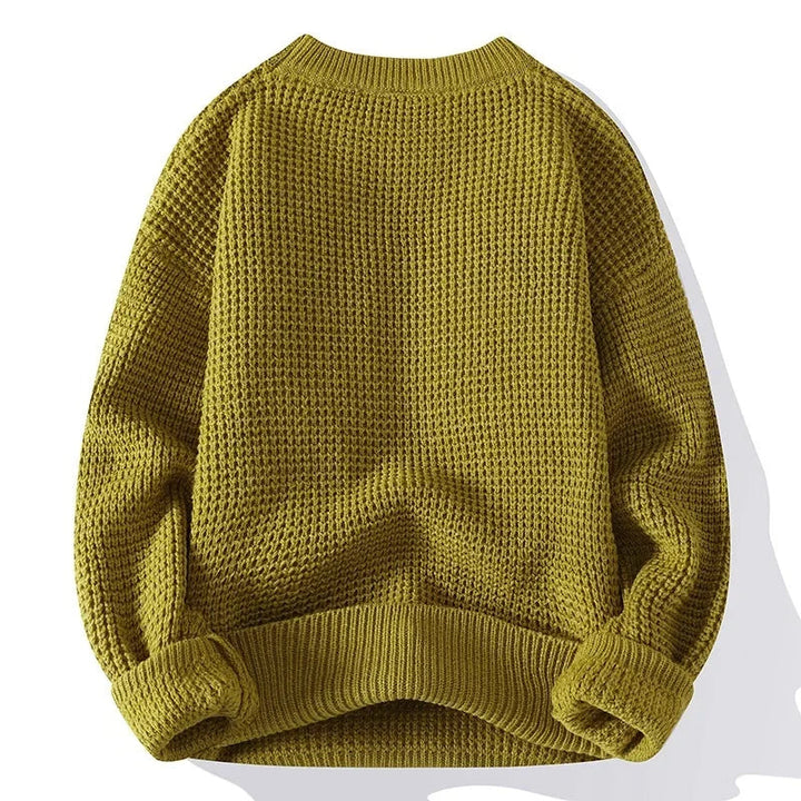 Eric – Premium męski sweter Lyon z miodową strukturą dla elegancji i komfortu