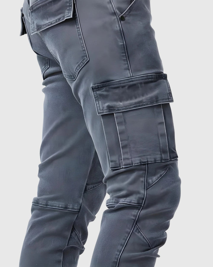 Marino – Spodnie cargo z elastanem
