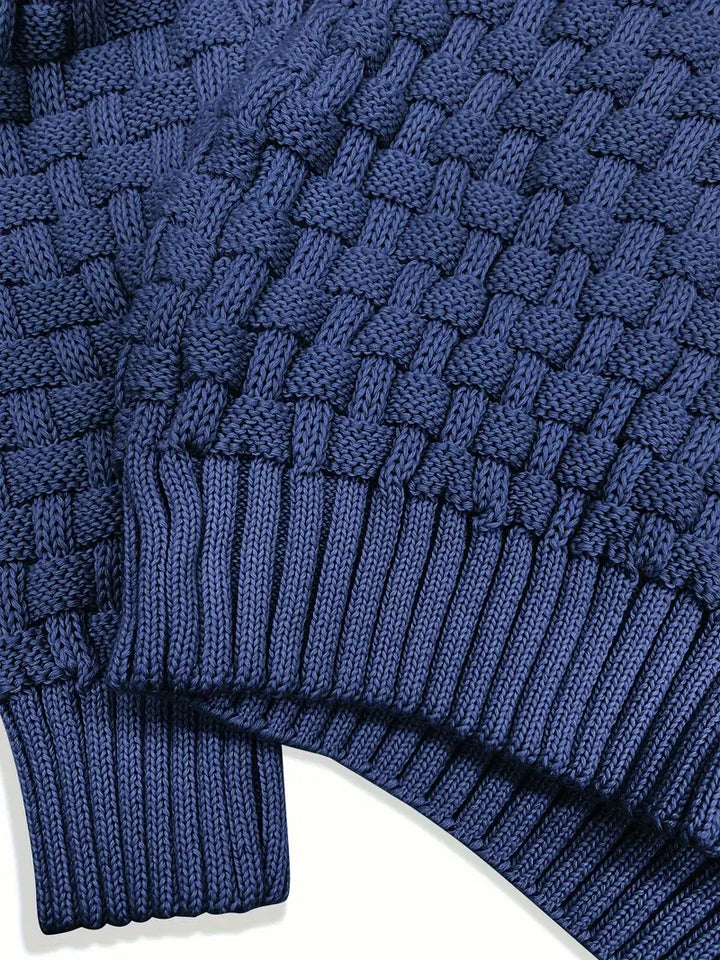 Elías – Stylowy sweter z golfem i guzikami