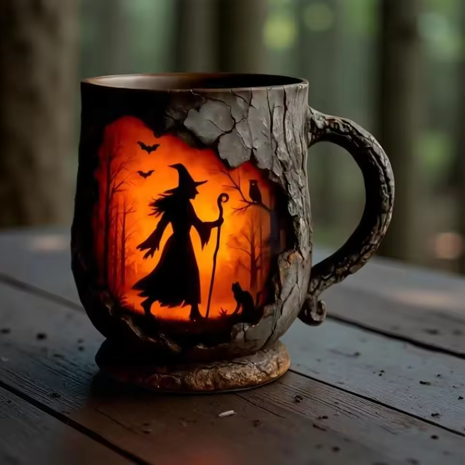 Artystyczny kubek 3D „Halloween – Czarownica”