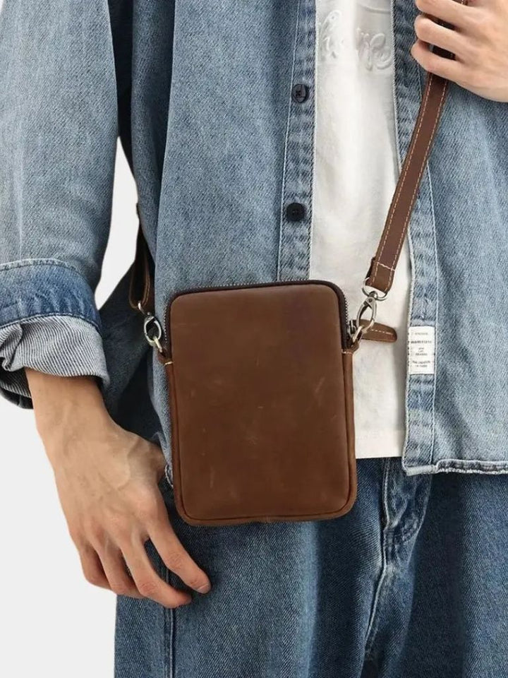 Carl™ - Minimalistyczna Skórzana Torba na Ramię