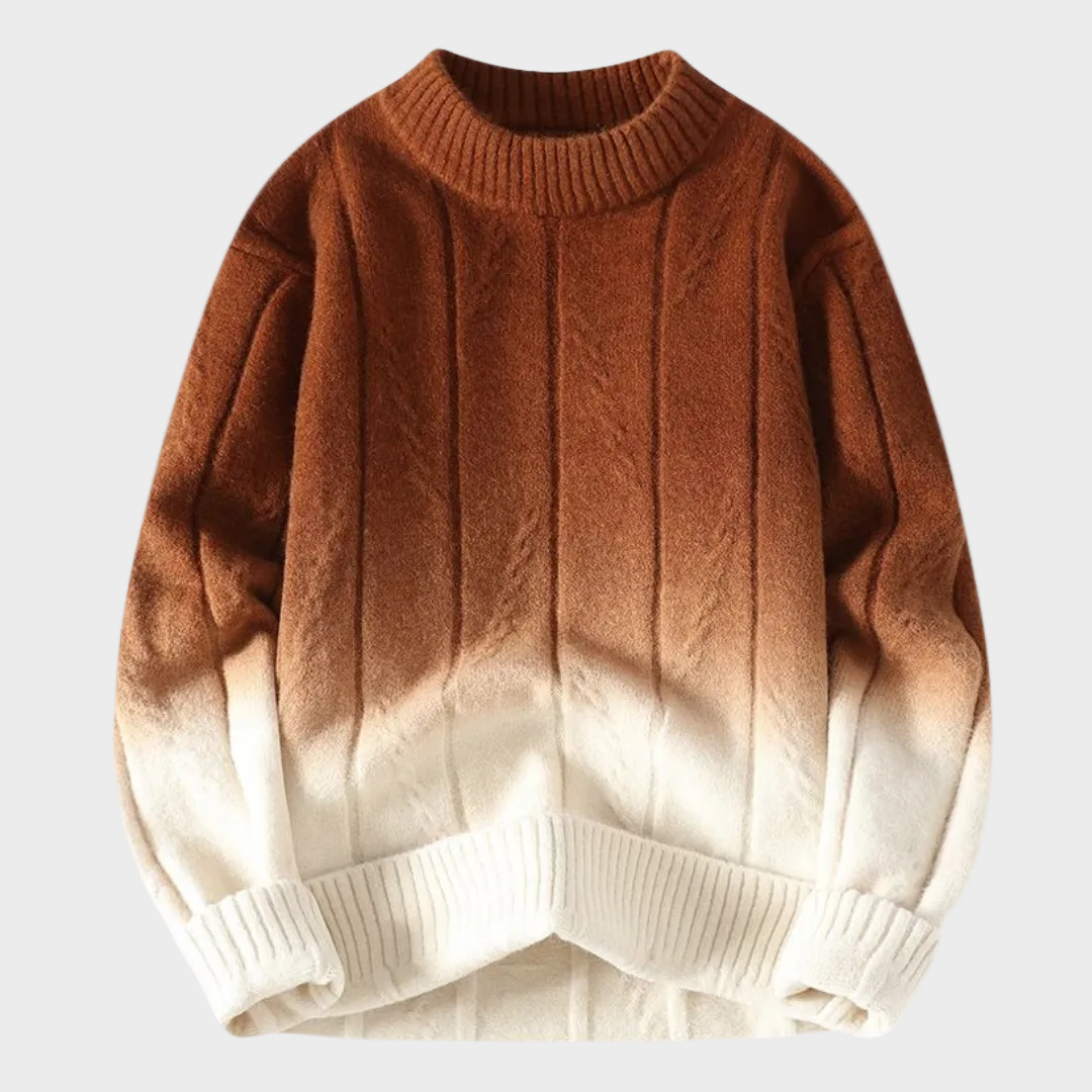Sweter z gradientowym farbowaniem