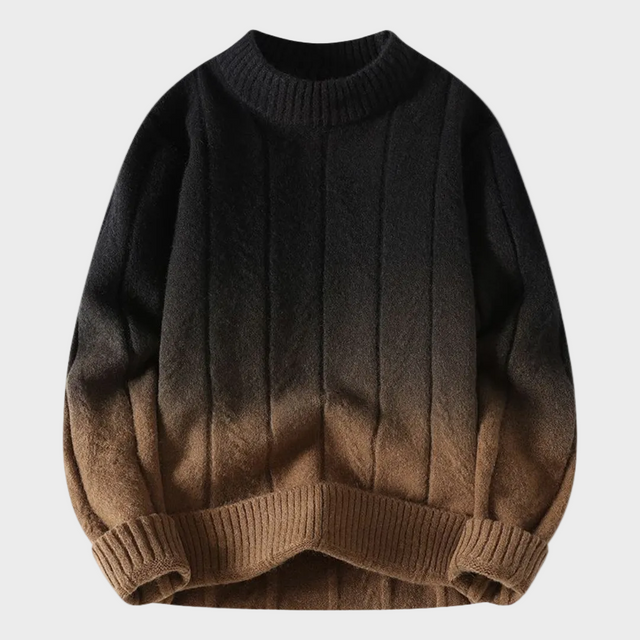 Sweter z gradientowym farbowaniem