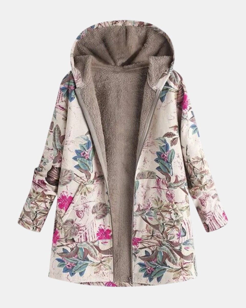 Ivy - Pastelowa Botaniczna Kurtka Fleece