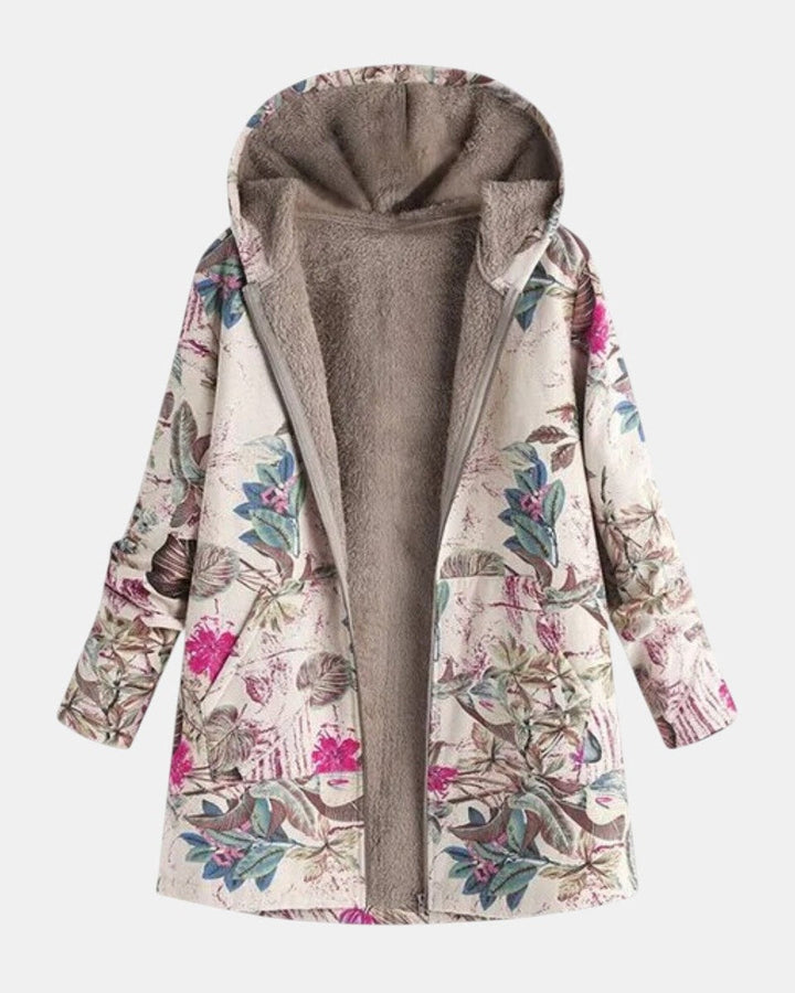 Ivy - Pastelowa Botaniczna Kurtka Fleece
