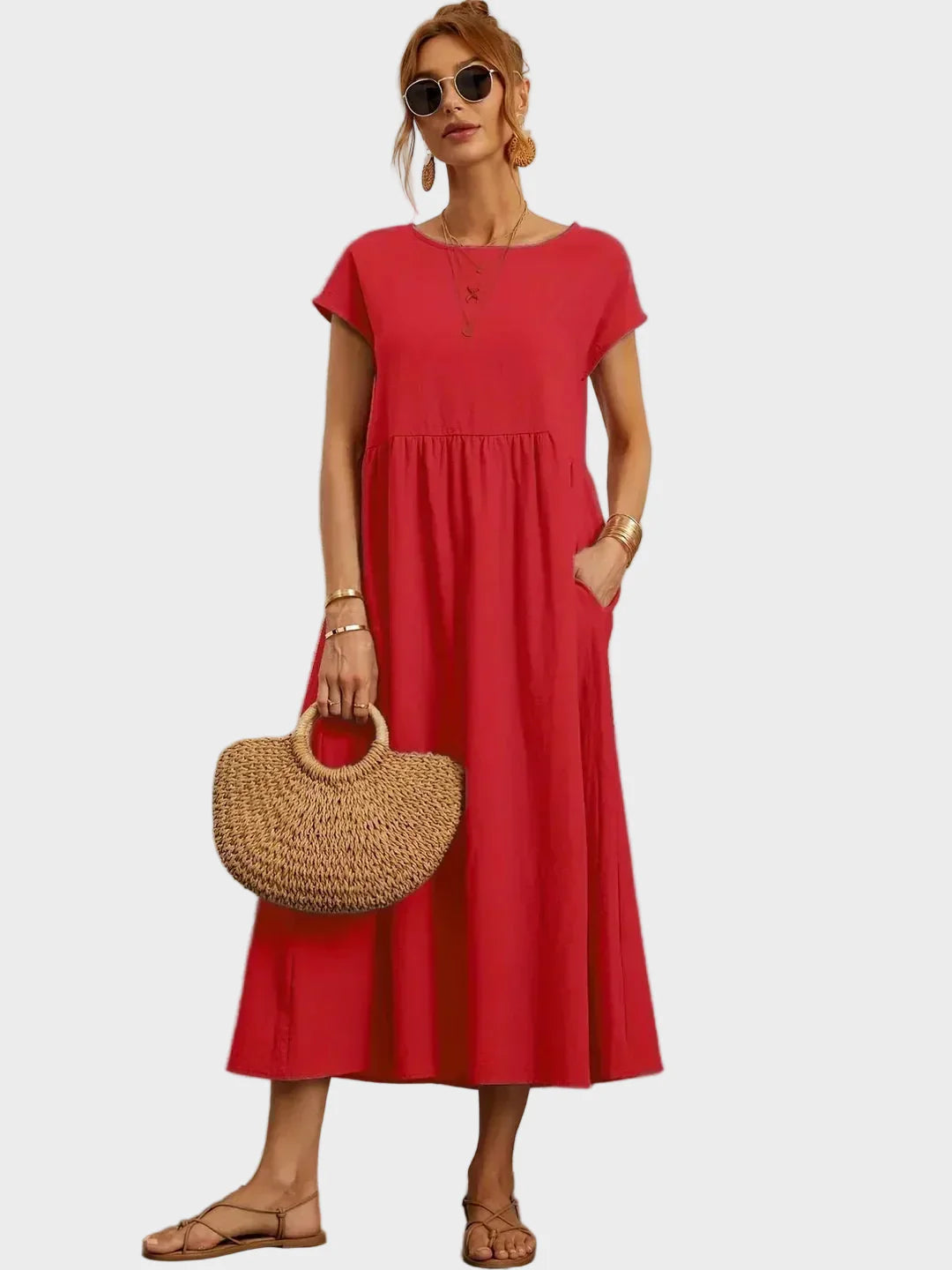 Gabrielle™ — Midi sukienka w eleganckim, ponadczasowym stylu