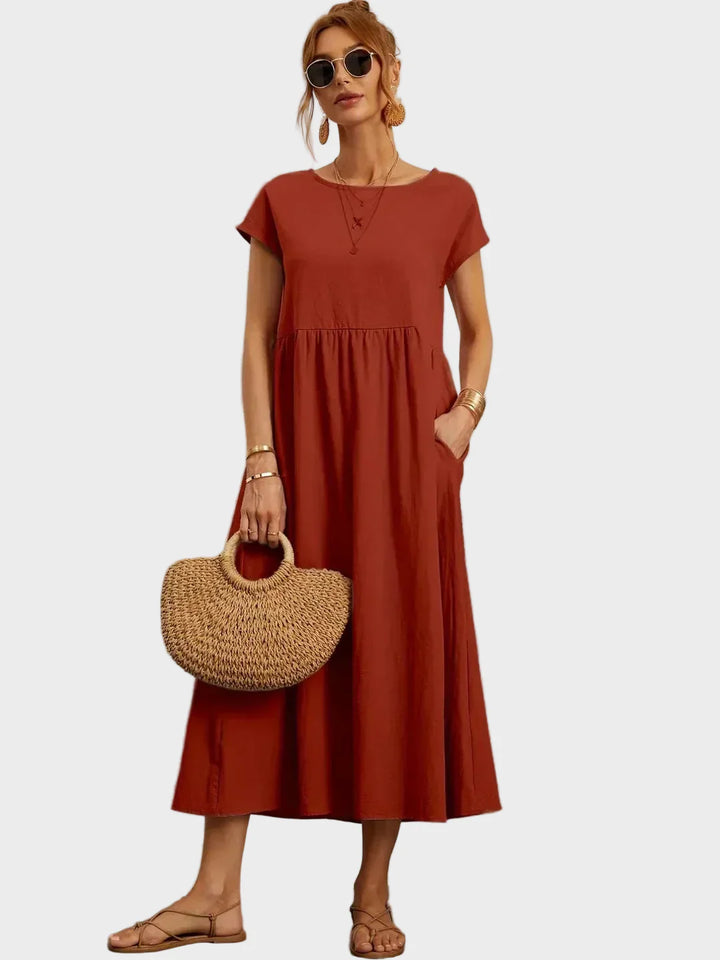 Gabrielle™ — Midi sukienka w eleganckim, ponadczasowym stylu