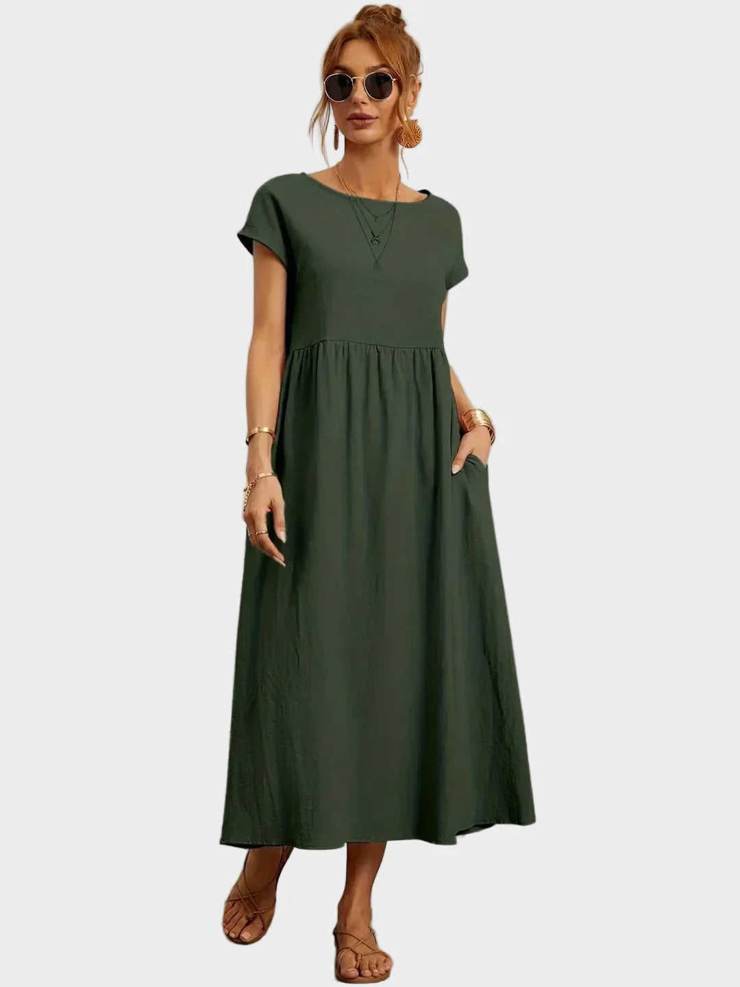 Gabrielle™ — Midi sukienka w eleganckim, ponadczasowym stylu