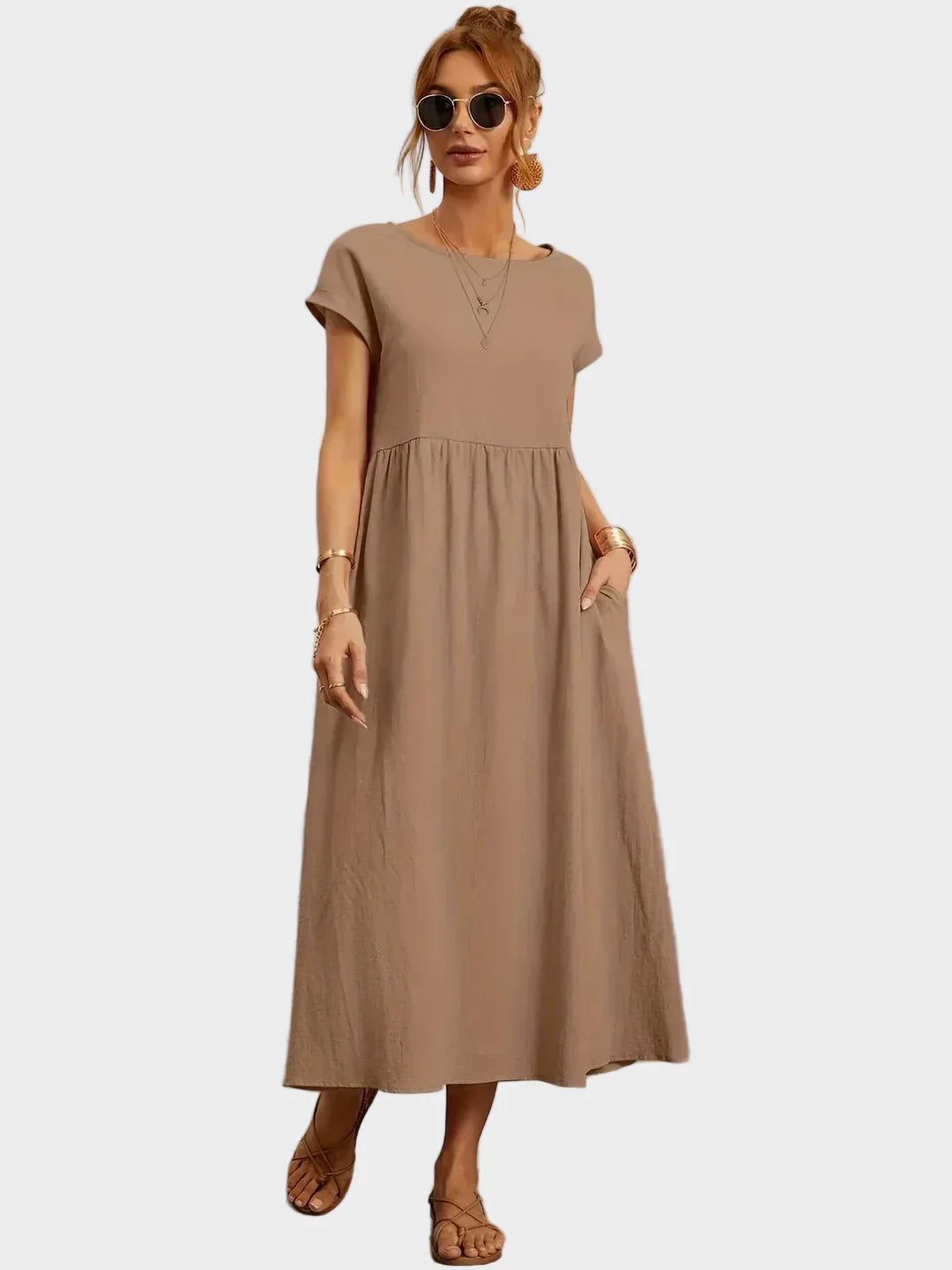 Gabrielle™ — Midi sukienka w eleganckim, ponadczasowym stylu