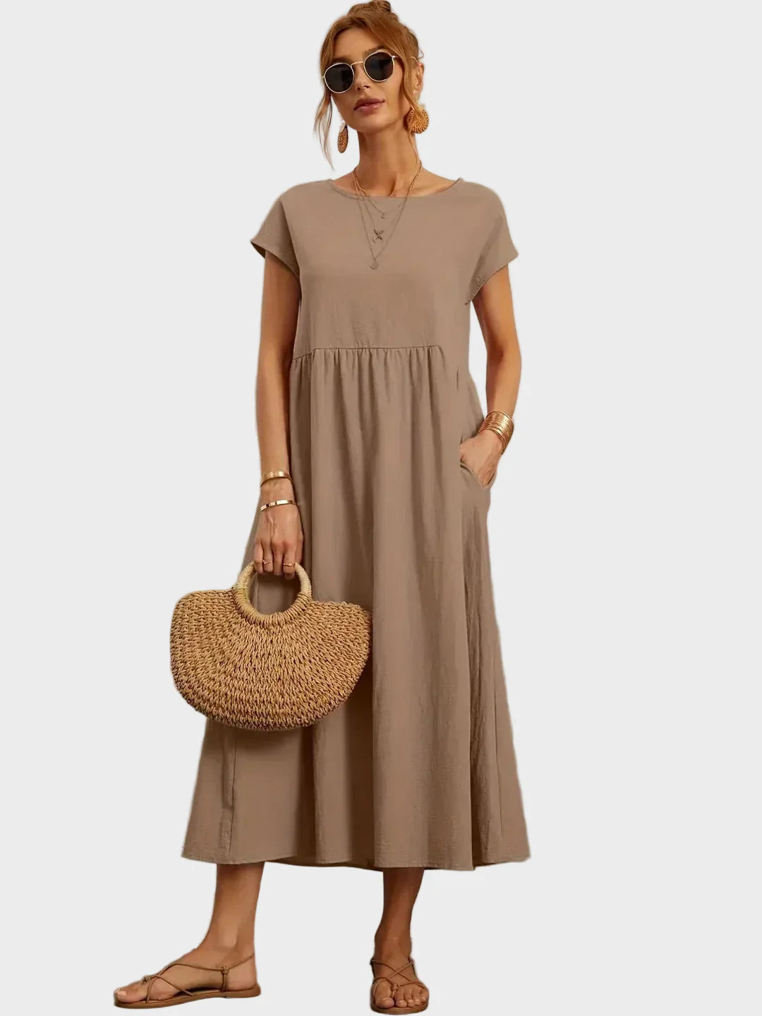 Gabrielle™ — Midi sukienka w eleganckim, ponadczasowym stylu