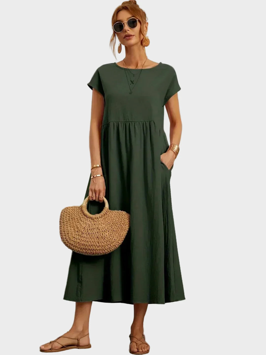 Gabrielle™ — Midi sukienka w eleganckim, ponadczasowym stylu
