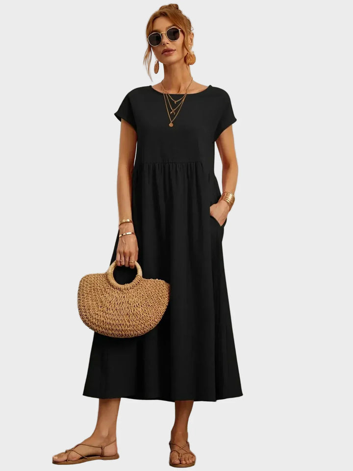 Gabrielle™ — Midi sukienka w eleganckim, ponadczasowym stylu