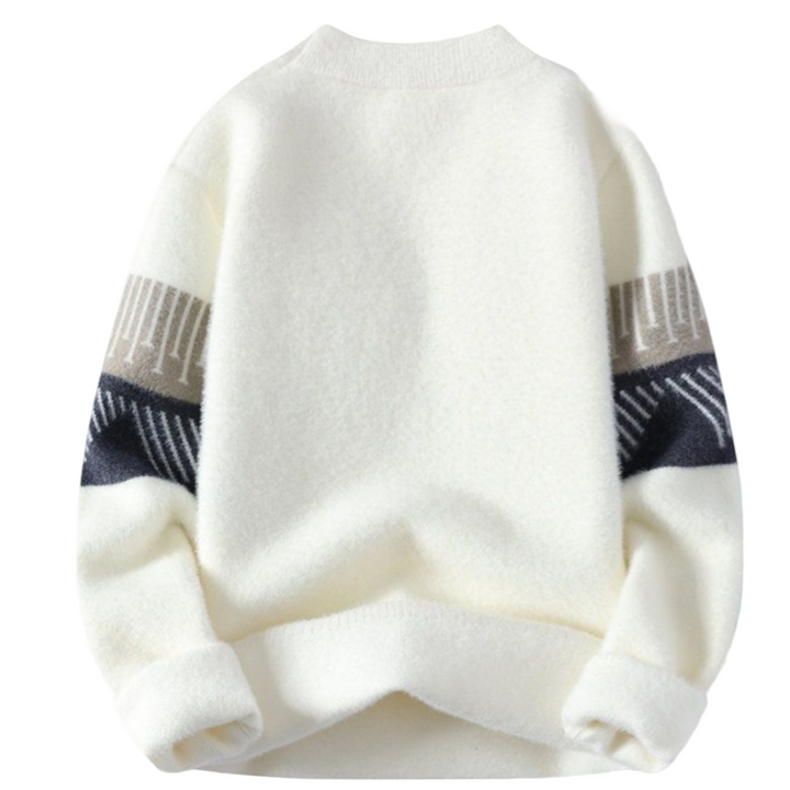 Faelan – Minimalistyczny Ciepły Sweter z Dzianiny