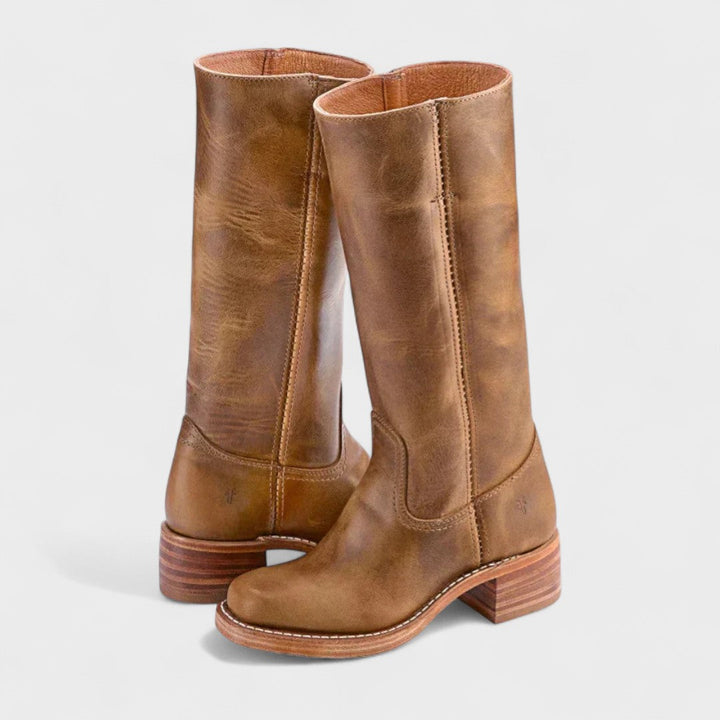 Klára - Klasyczne buty jeździeckie z wysokim cholewką