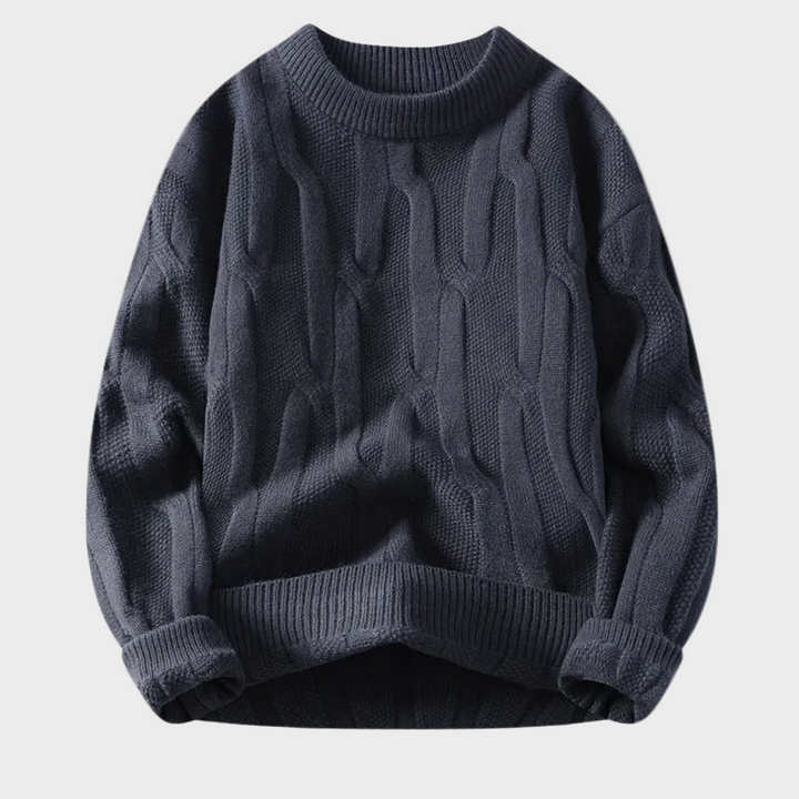 Premium Sweter z Wzorem Łamigłówki