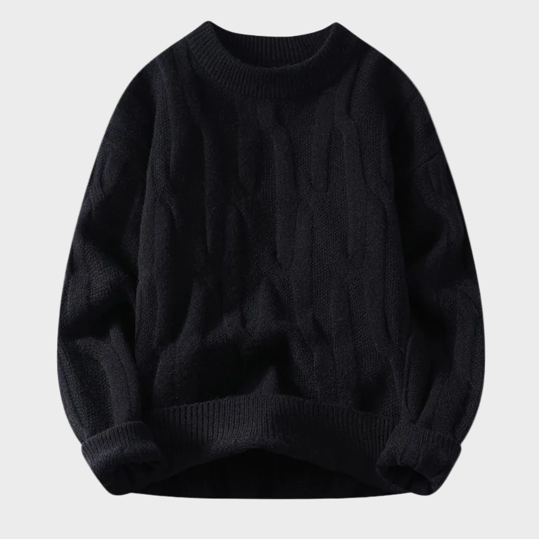 Premium Sweter z Wzorem Łamigłówki