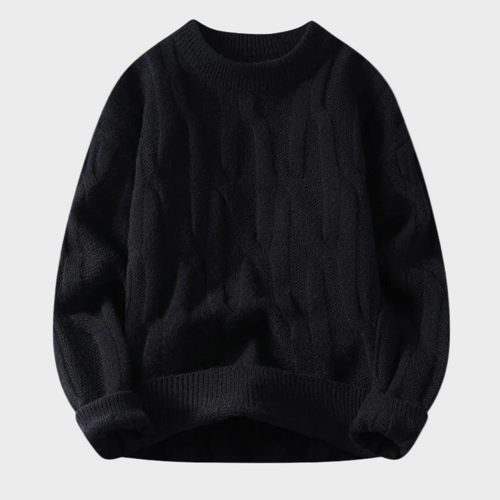 Premium Sweter z Wzorem Łamigłówki