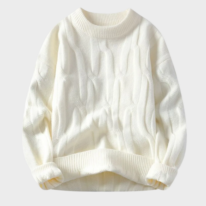 Premium Sweter z Wzorem Łamigłówki