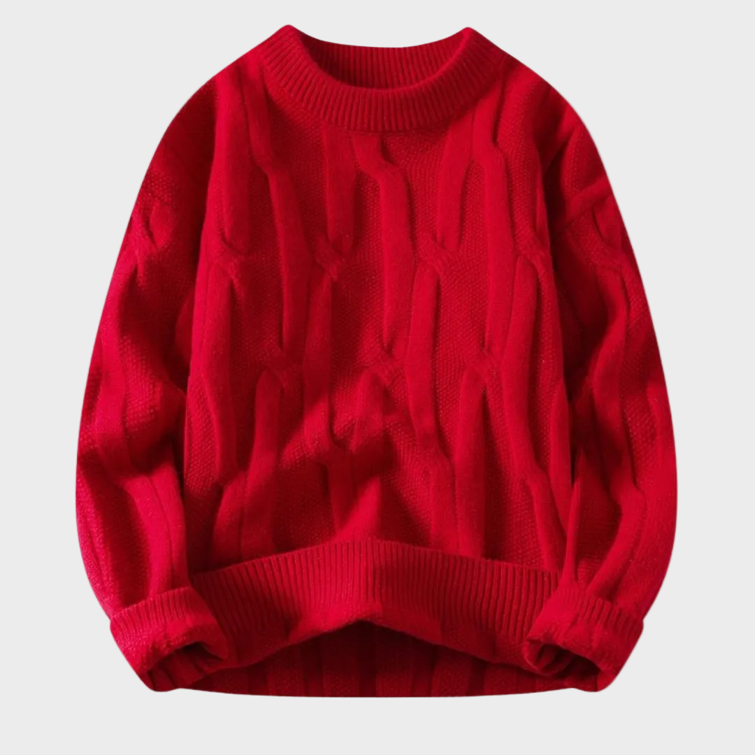 Premium Sweter z Wzorem Łamigłówki