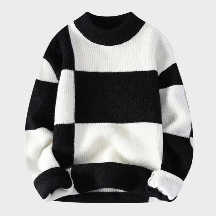 Sweter Geometryczny z Włóczki