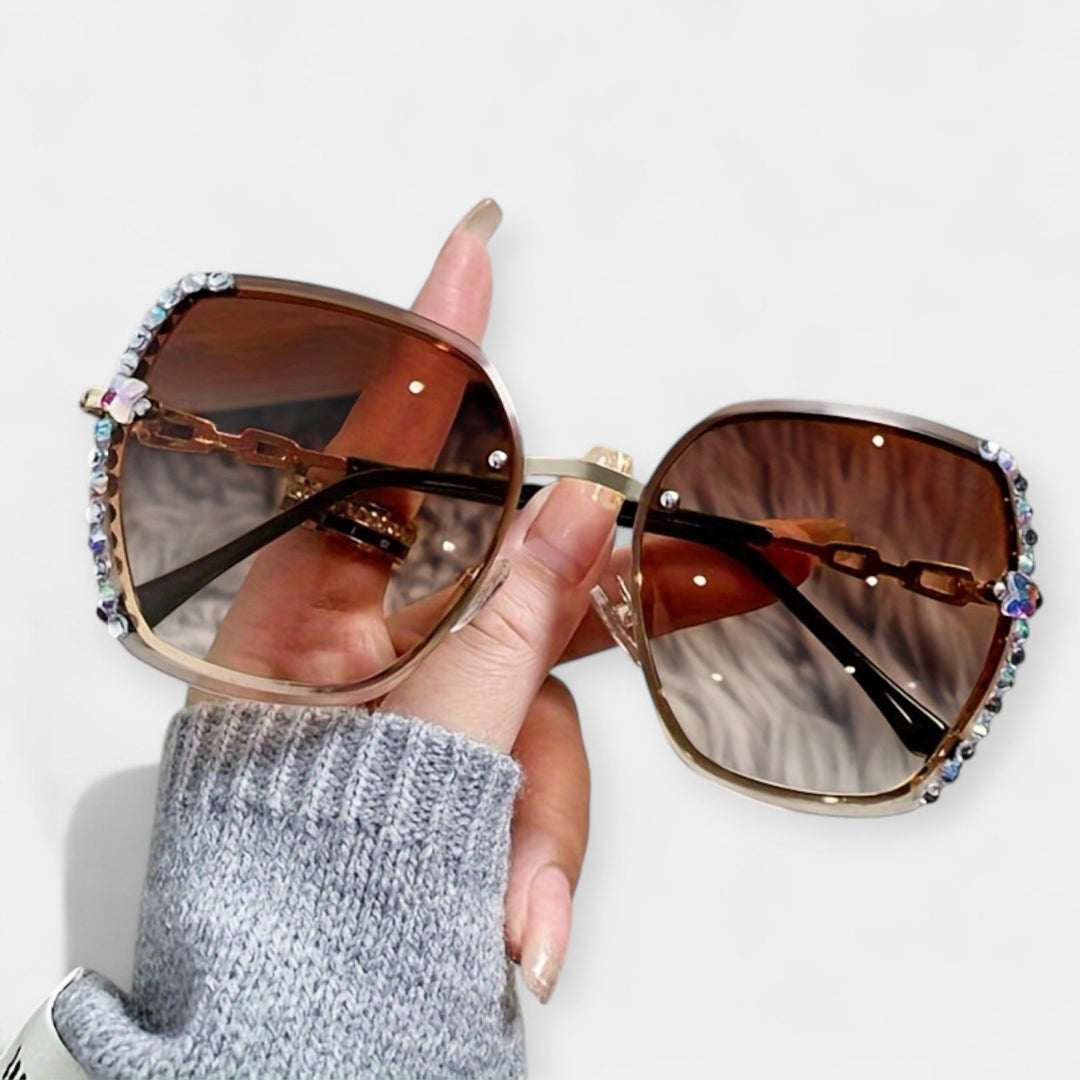 Damskie okulary z gradientowym efektem