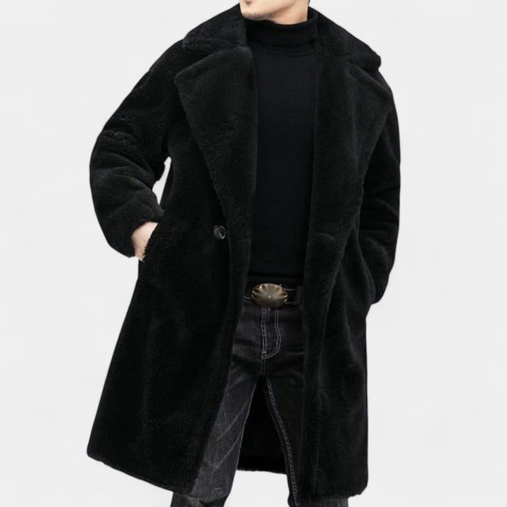 Patrik – Zimowy płaszcz teddy z klapami