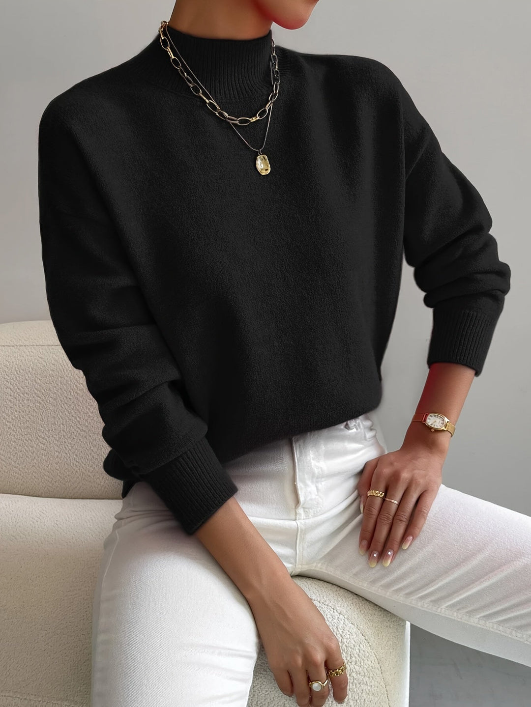 Yvonne - Elegancki sweter casualowy